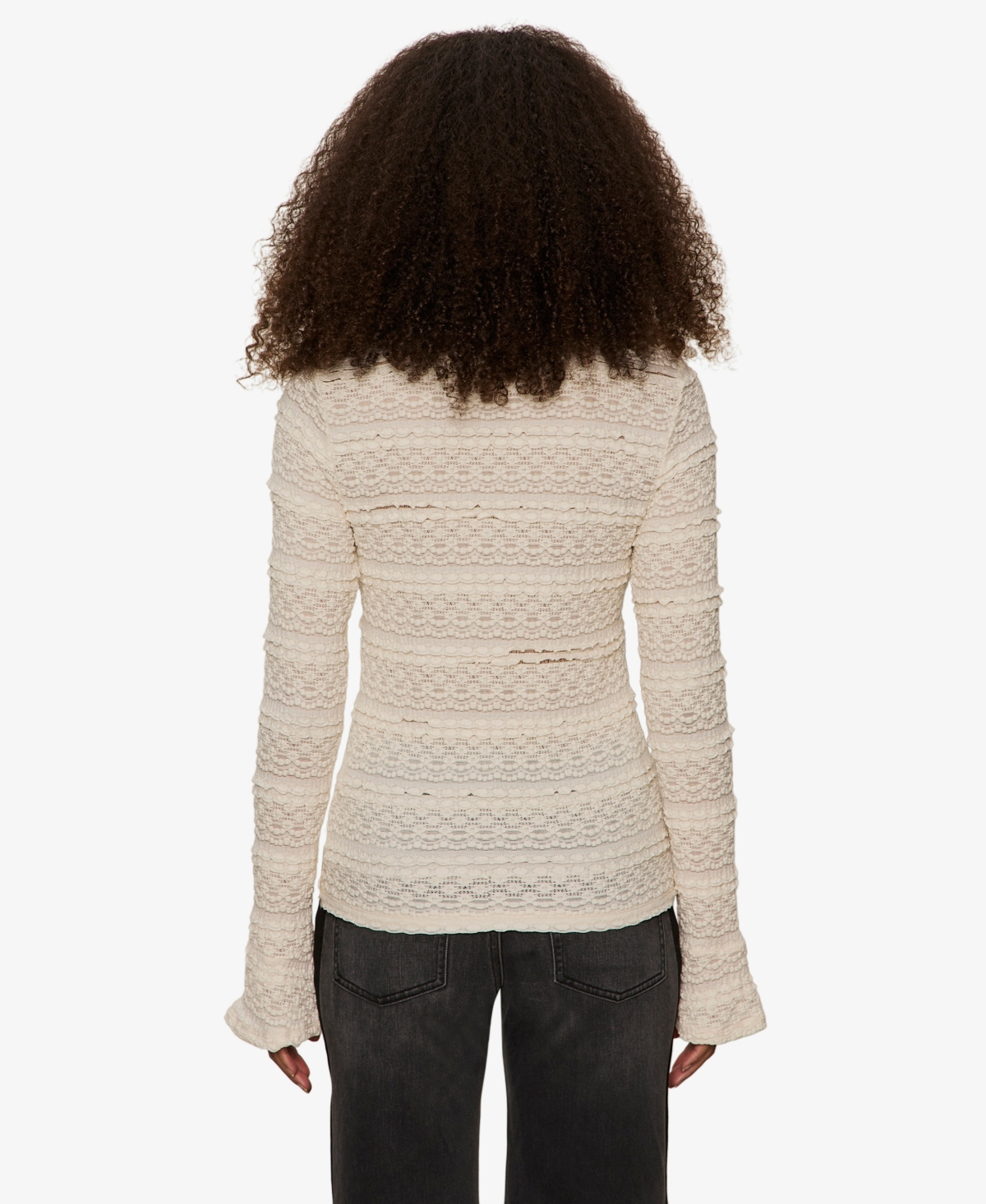 Sanctuary Women's Lovely Lace Button Front Top