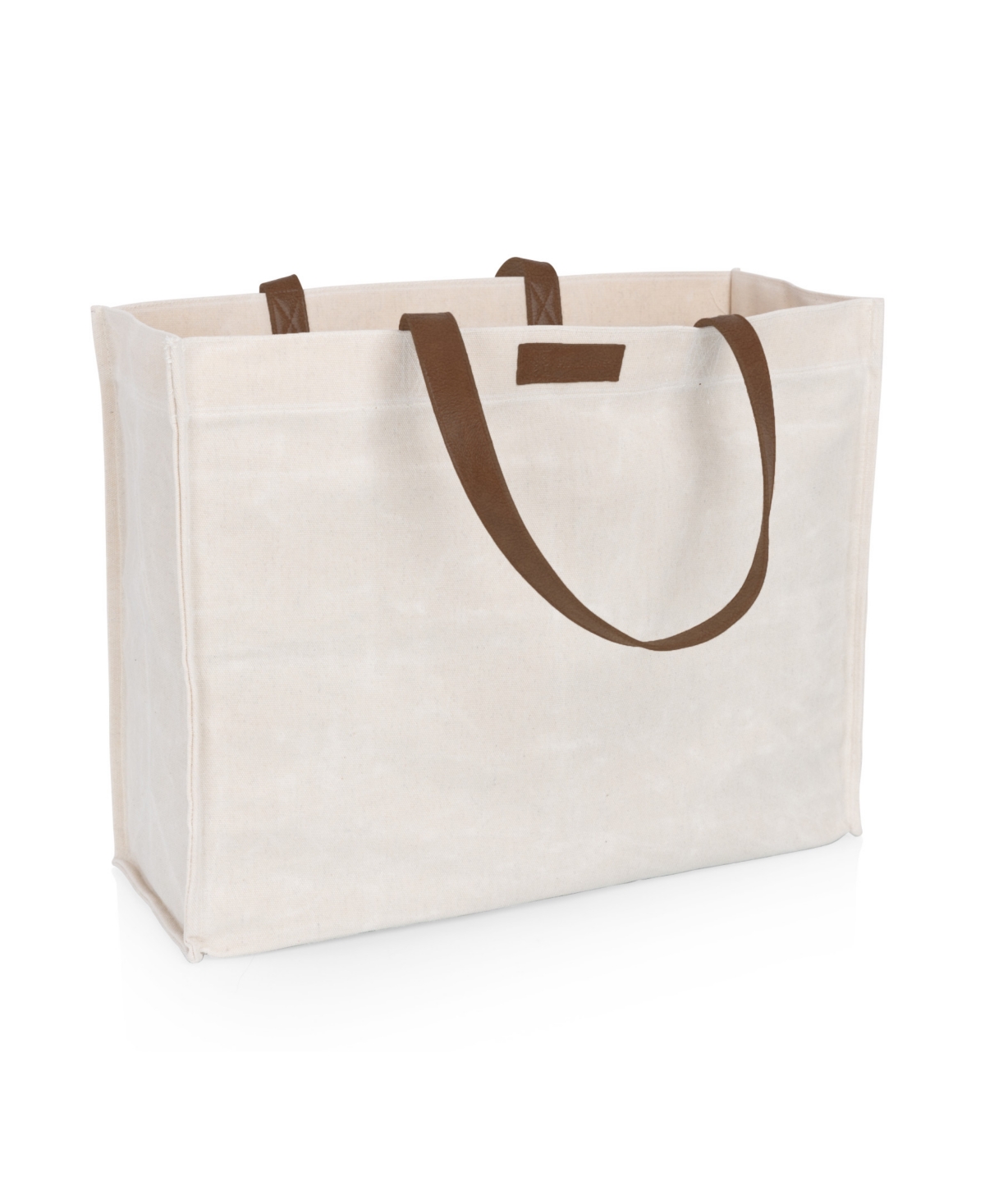 Oniva Market Waxed Canvas 14.75" Travel Tote In Sand