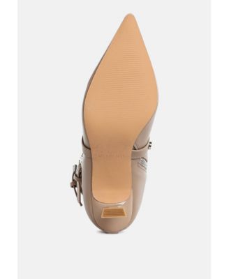 Womens Jaunts Eyelets & Studs Harness Ankle Boots