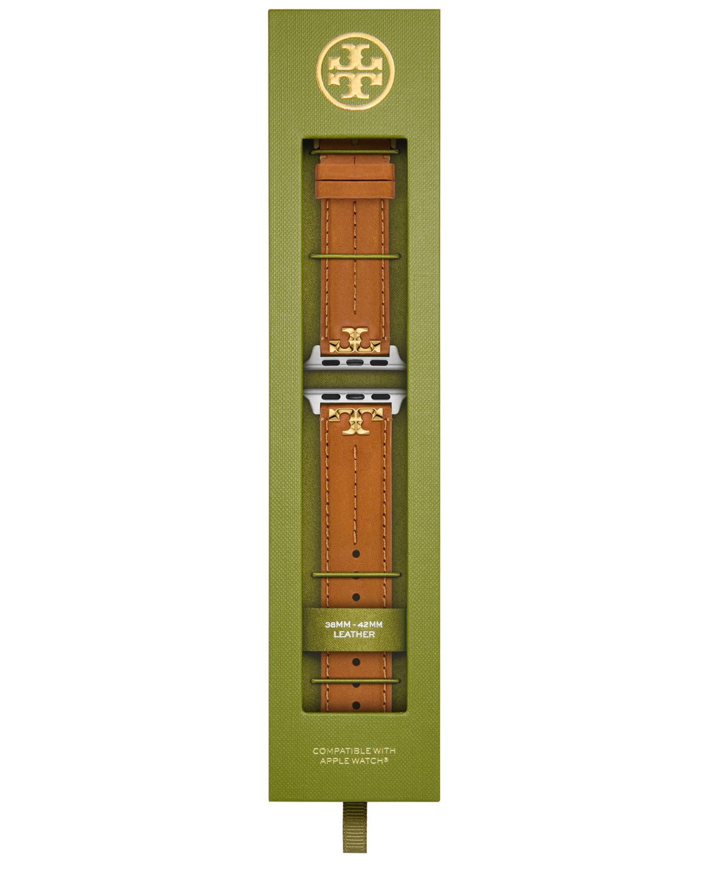 Ремешок для часов Tory Burch The Kira Luggage Leather Strap For Apple Watch® 38mm/40mm/41mm — фото 4