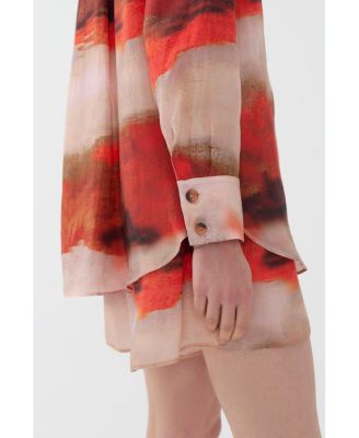 Women's Printed Flowy Shirt