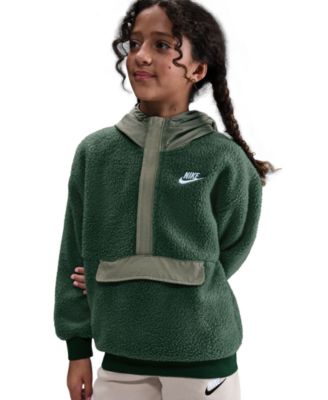 Boys' and Girls' 8-18 Sportswear Quarter Zip Long-Sleeve Hoodie