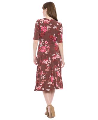 Women's Keyhole Midi Dress