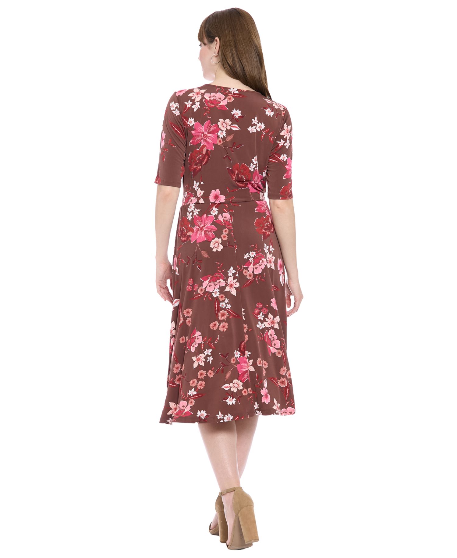 Women's Keyhole Midi Dress