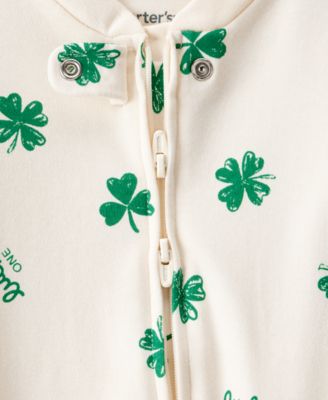 Baby Boys' or Baby Girls' St. Patrick's Day Snug Fit Sleep and Play Pajama