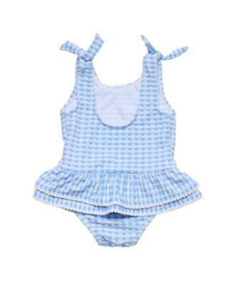 Baby Girls Seaside Gingham Skirt Swimsuit