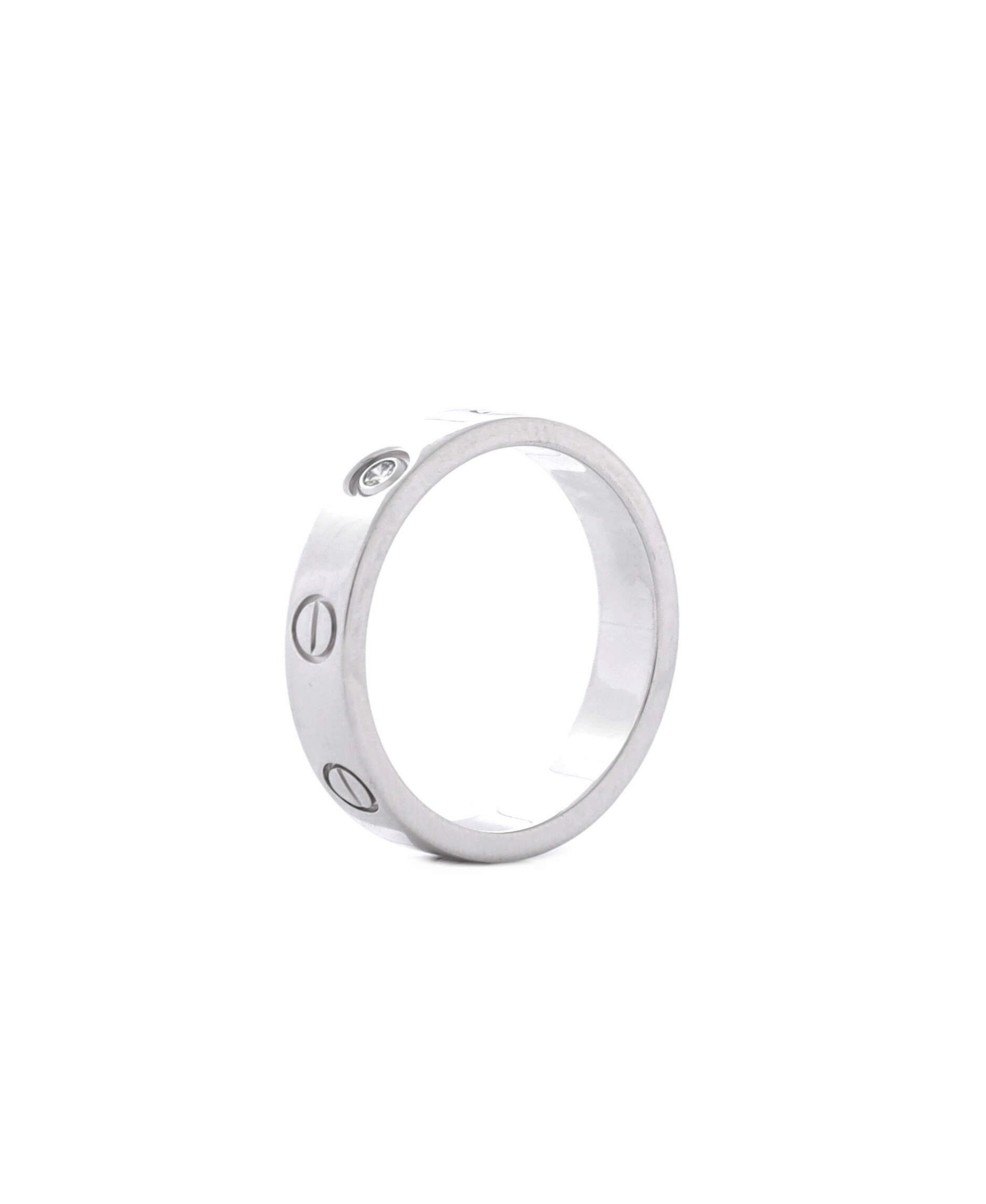 Pre-Owned Cartier Love Wedding Band 1 Diamond Ring