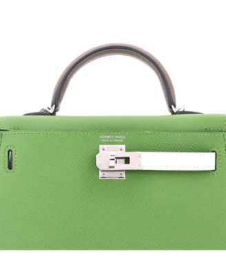 Kelly 20 Handbag Tricolor Epsom with Palladium Hardware