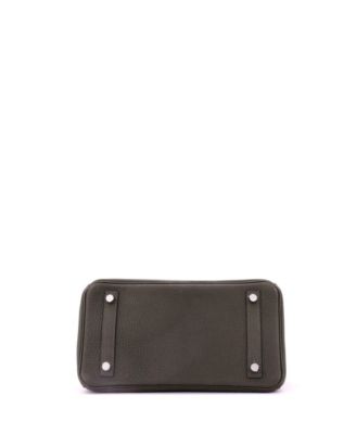 Birkin 25 Handbag Green Togo with Palladium Hardware