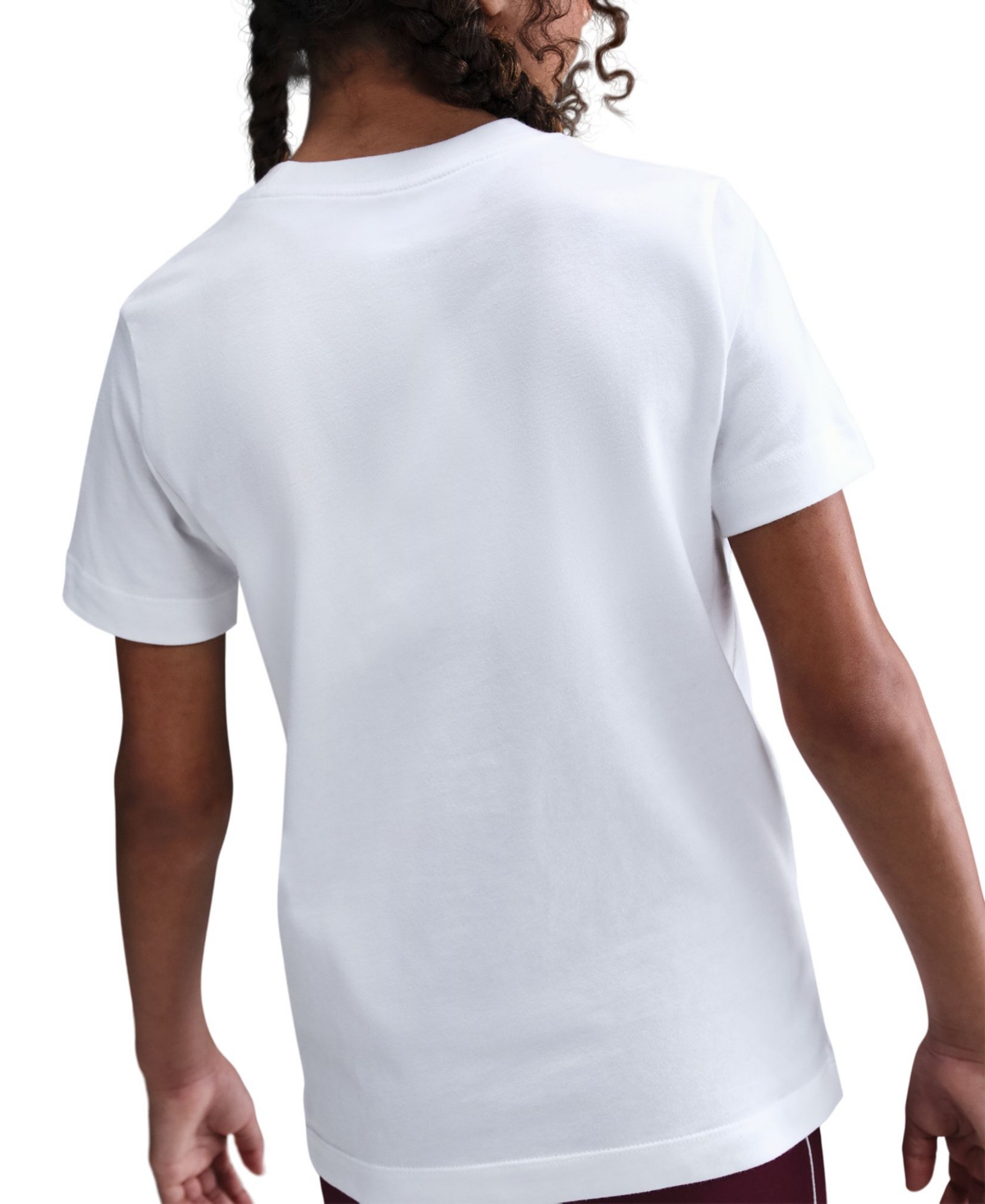 Nike Girls Sportswear Printed Short-Sleeve T-Shirt