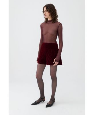 Women's Quilted Mini Shorts