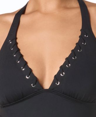 Michael Kors Women's V-Neck Tankini Top