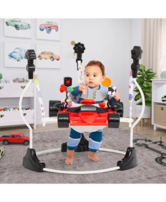 Baby Champ 2-In-1 Activity Center & Bouncer, Red