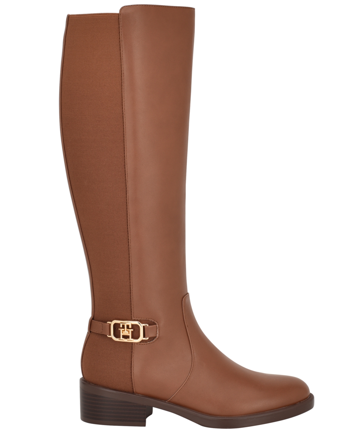 Tommy Hilfiger Women's Imaliz Tall Ornamented Riding Boots In Brown