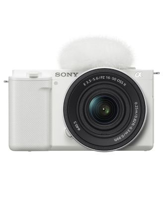 ZV-E10 Mirrorless Camera, White with E PZ 16-50mm f/3.5-5.6 OSS II Lens