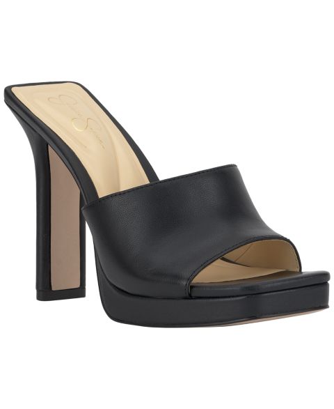 Женские сандалии Jessica Simpson Azelica Blade Heel Dress Sandals, цвет: Чёрный гладкий
