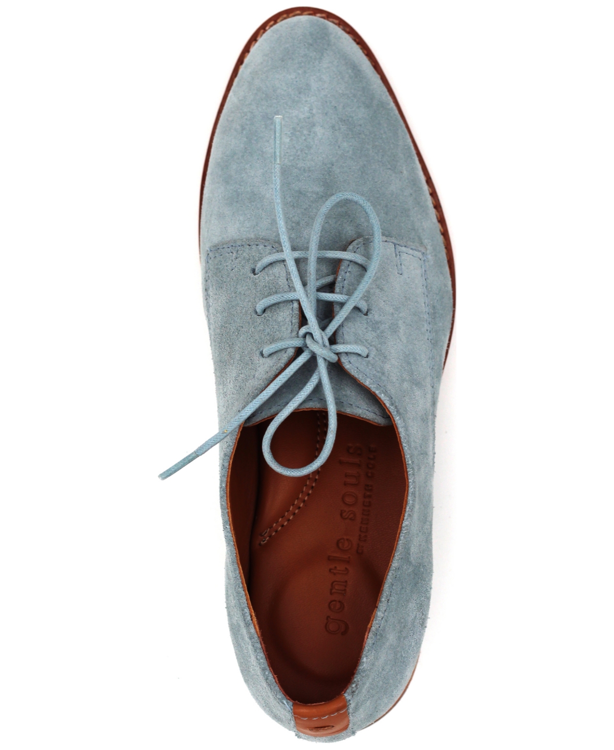 Gentle Souls Women's Aronson Almond Toe Suede Lace-Up Oxford Shoes