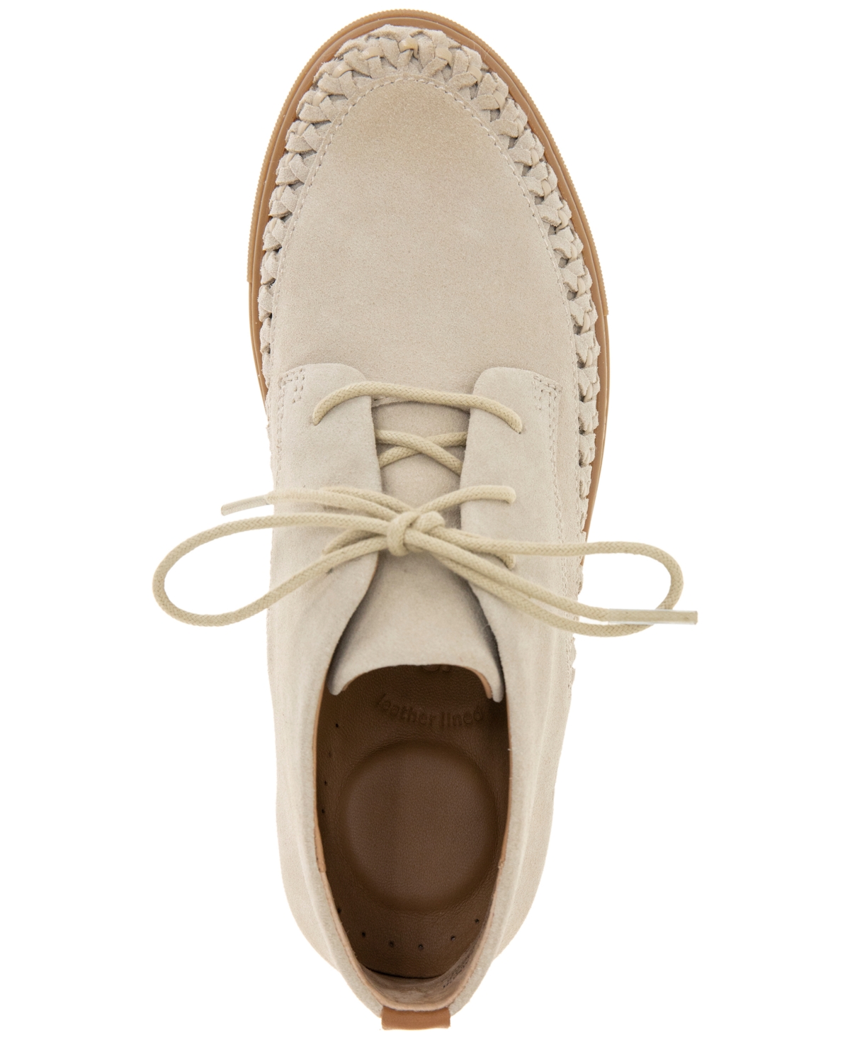 Gentle Souls Women's Braid Detail Lace-up Sneakers In Brown