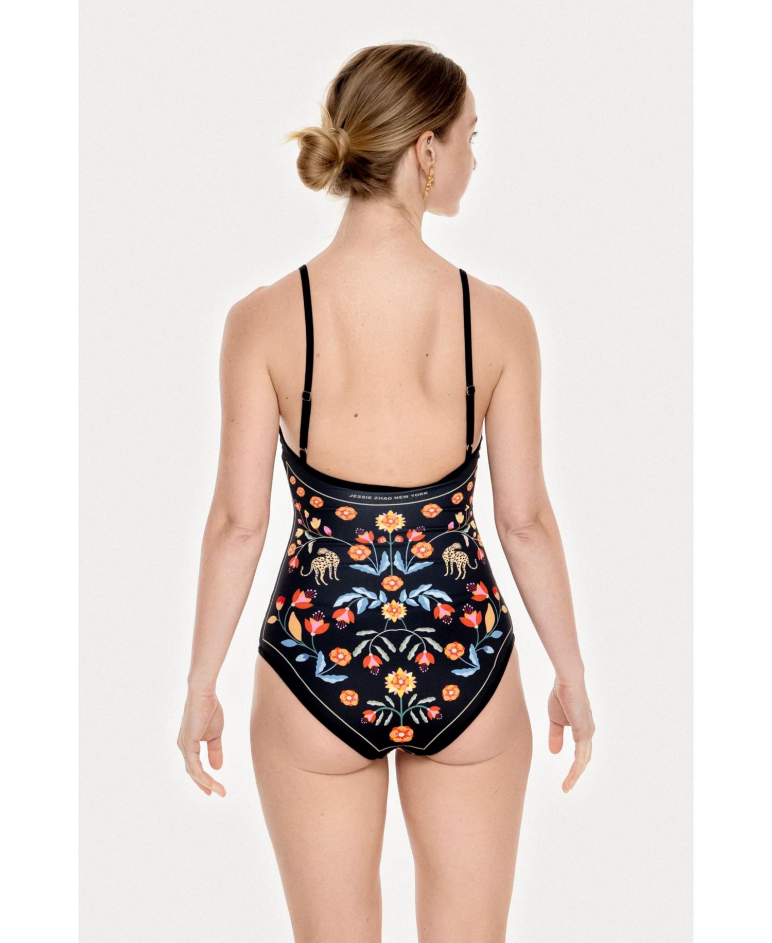 Women's Night Imagination Reversible V-Neck One-Piece Swimsuit