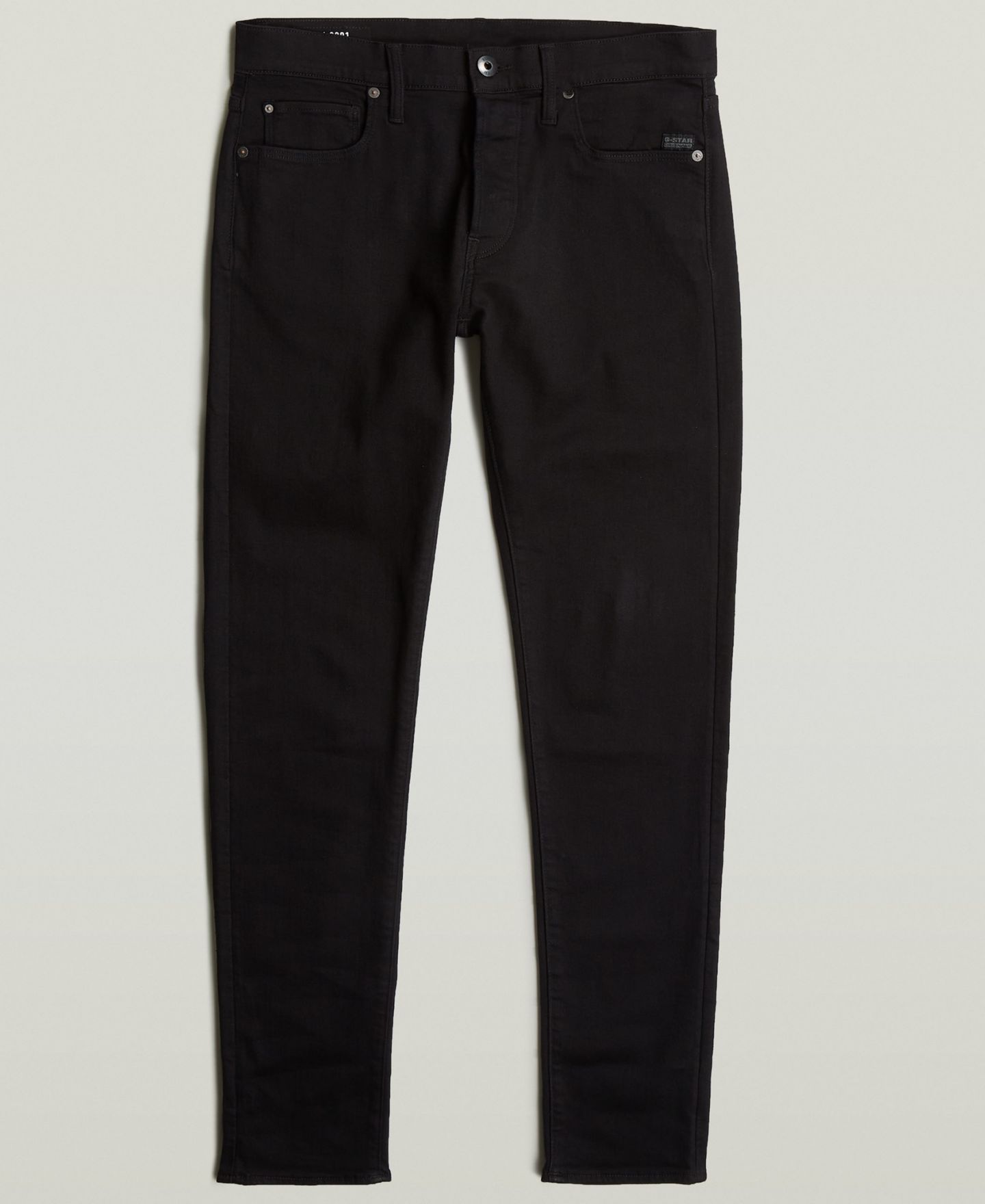 Мужские джинсы G-Star Raw 3301 Slim Fit, цвет: Чёрный — фото 6