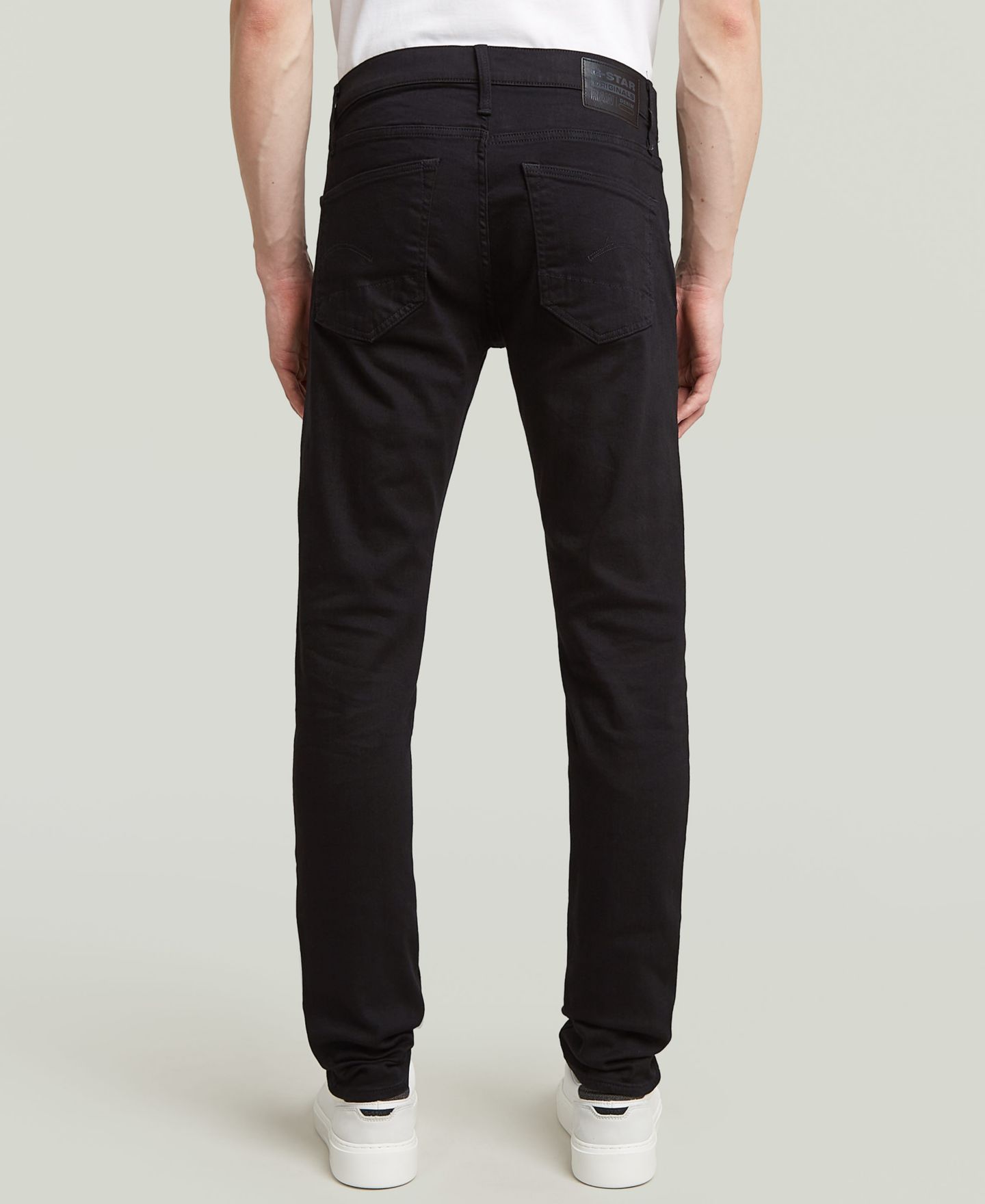 Мужские джинсы G-Star Raw 3301 Slim Fit, цвет: Чёрный — фото 5