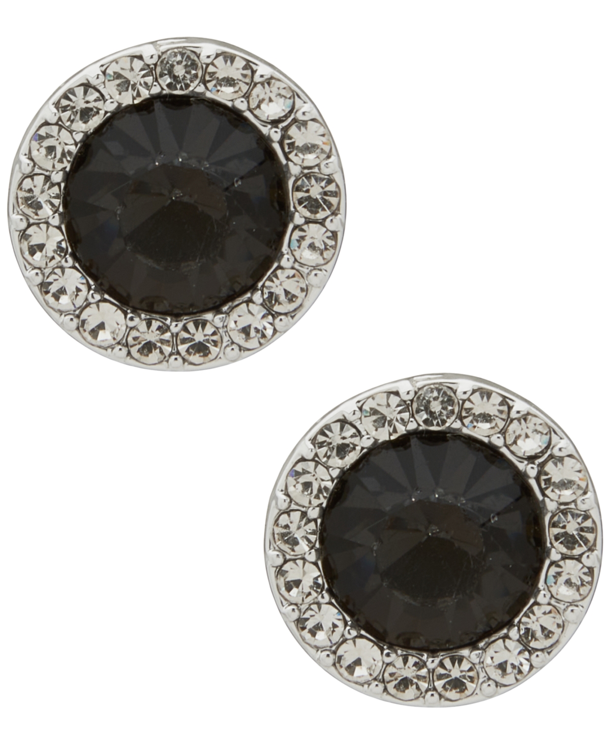 Dkny Glass Crystal Stone Stud Earrings