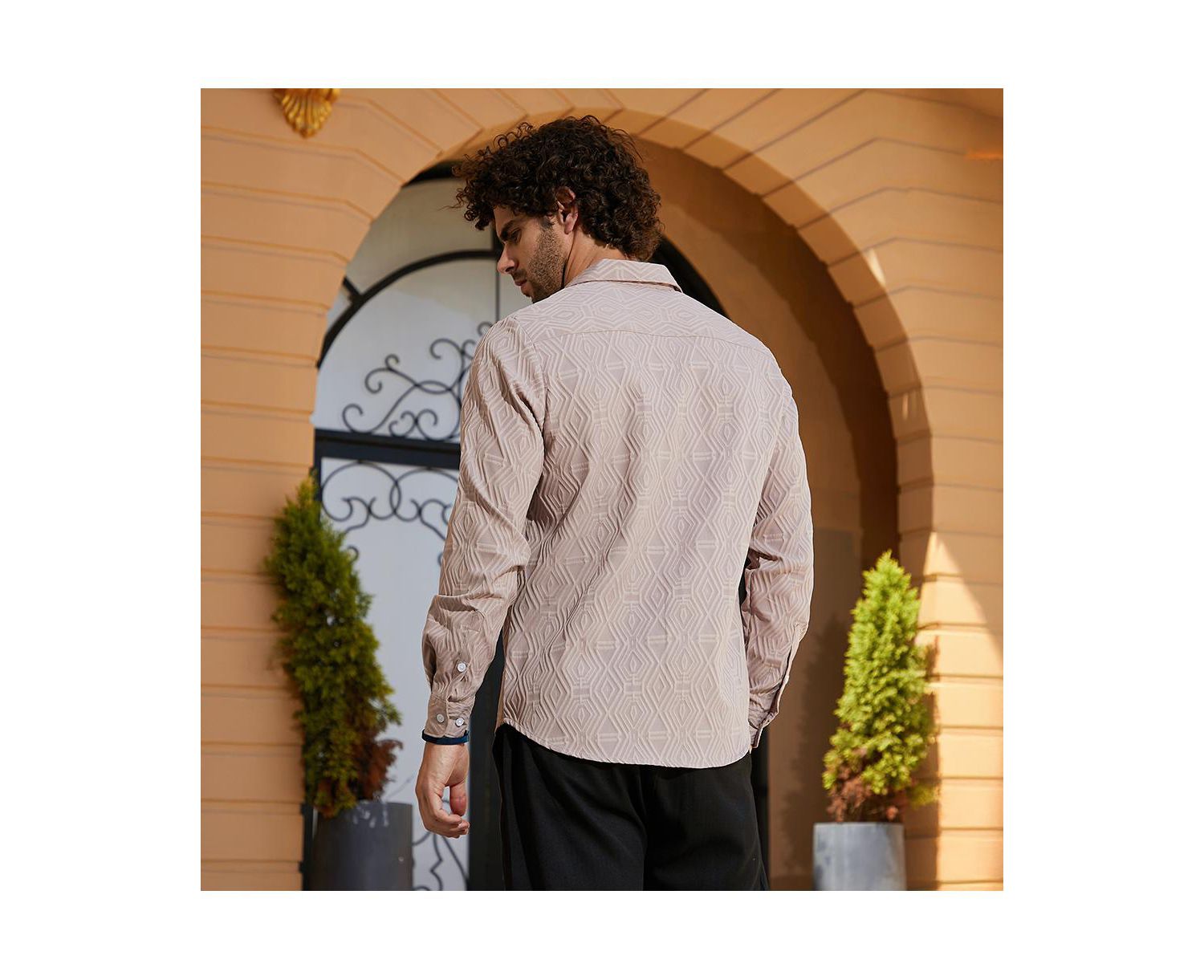Men's Dusty Pink Illuminator-Tactile Shirt