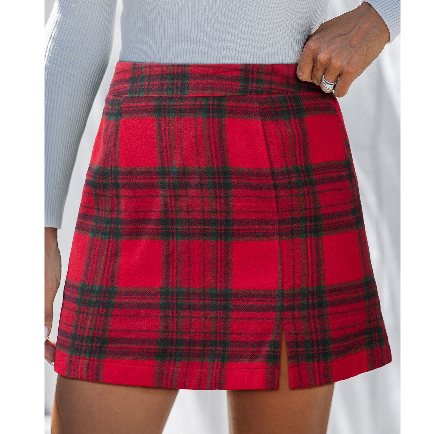 Women's Out of Your League Plaid Mini Skirt