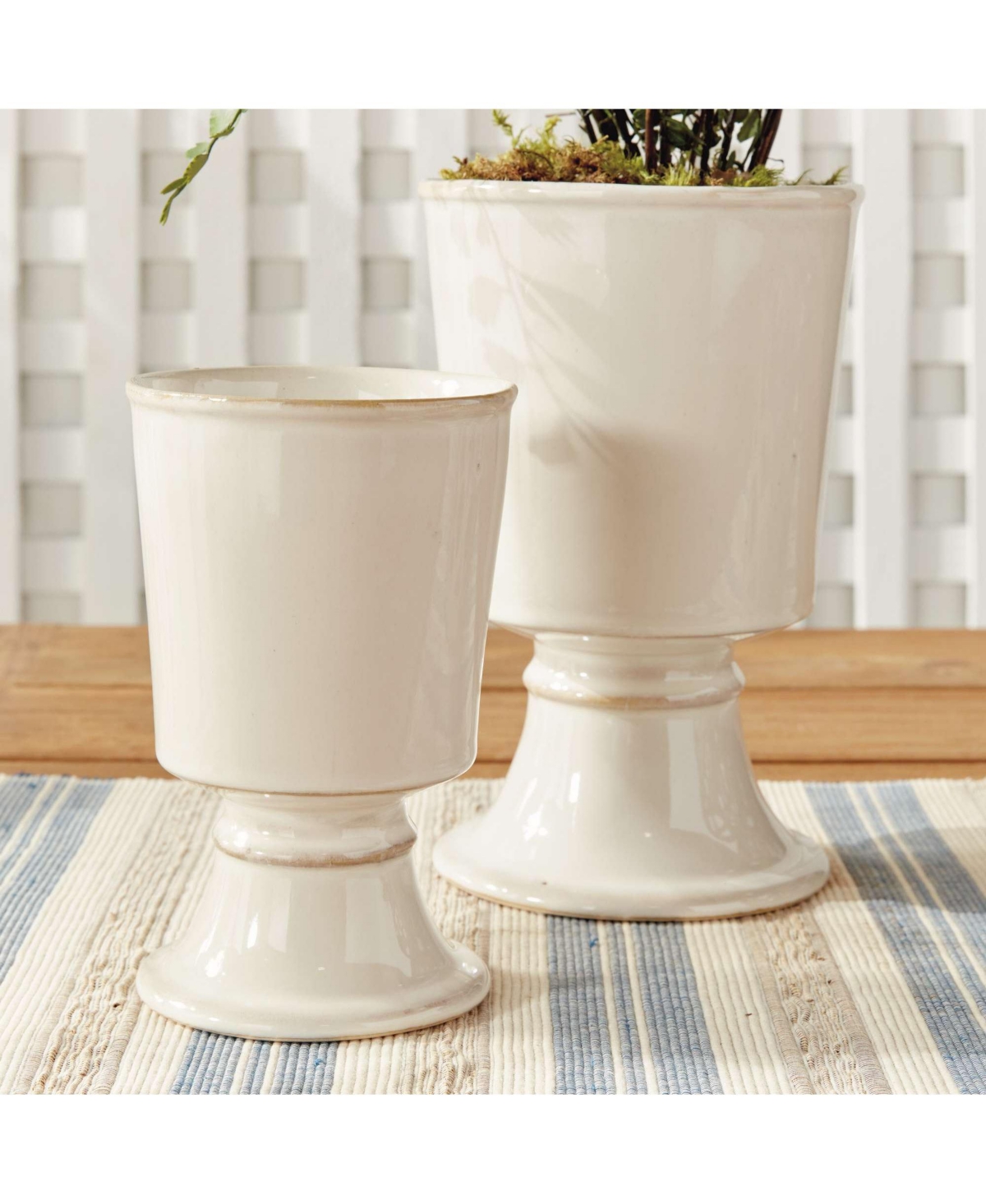 Kelcy Footed Cachepots Set of 2