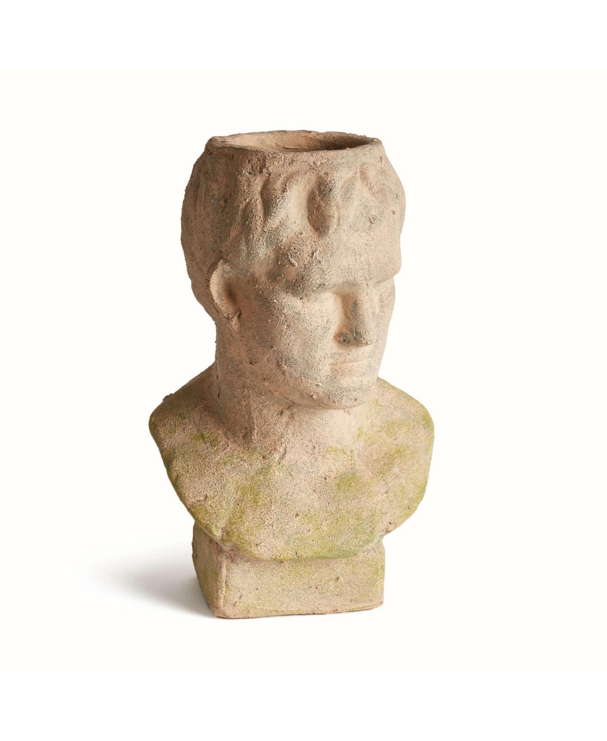 Weathered Garden Male Bust Planter