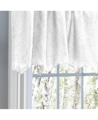 Portland Crushed Taffeta Rod Pocket Valance - 48x15", White