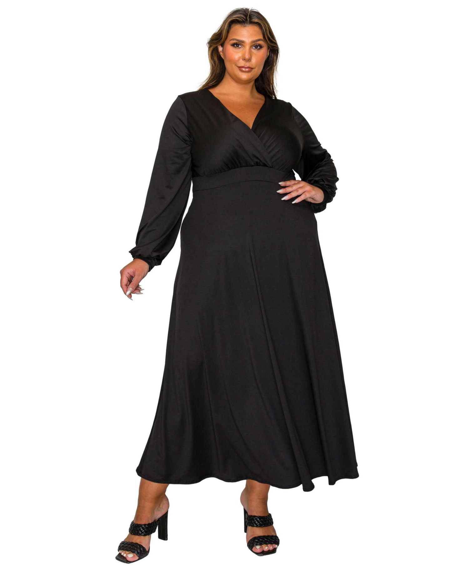 Plus Size Sophia Surplice Dress