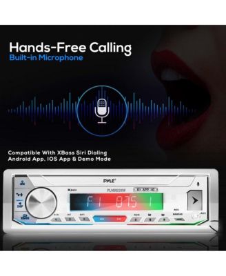 Marine Stereo Receiver Power Amplifier - AM/FM/MP3/USB/AUX/SD, 30 Preset Stations with LCD Display & Remote Control