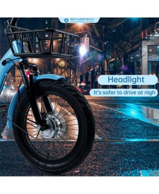 Electric Tricycle E-Trike with 525W Peak Motor, 7-Speed Gearing & 27-Mile Range for Heavy-Duty Cargo Transport