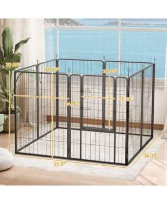 39 Inch 8 Panel Heavy Duty Dog Playpen with Door,