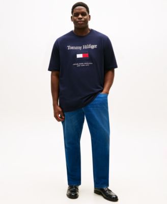 Men's Big & Tall Embroidered Flag T-Shirt