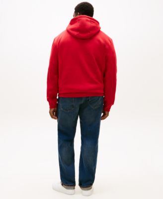 Men's Big & Tall Embroidered Flag Hooded Sweatshirt