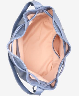 Stud Drawstring Shoulder Bag