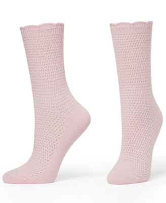Women's 2-Pack Lattice Crew Socks