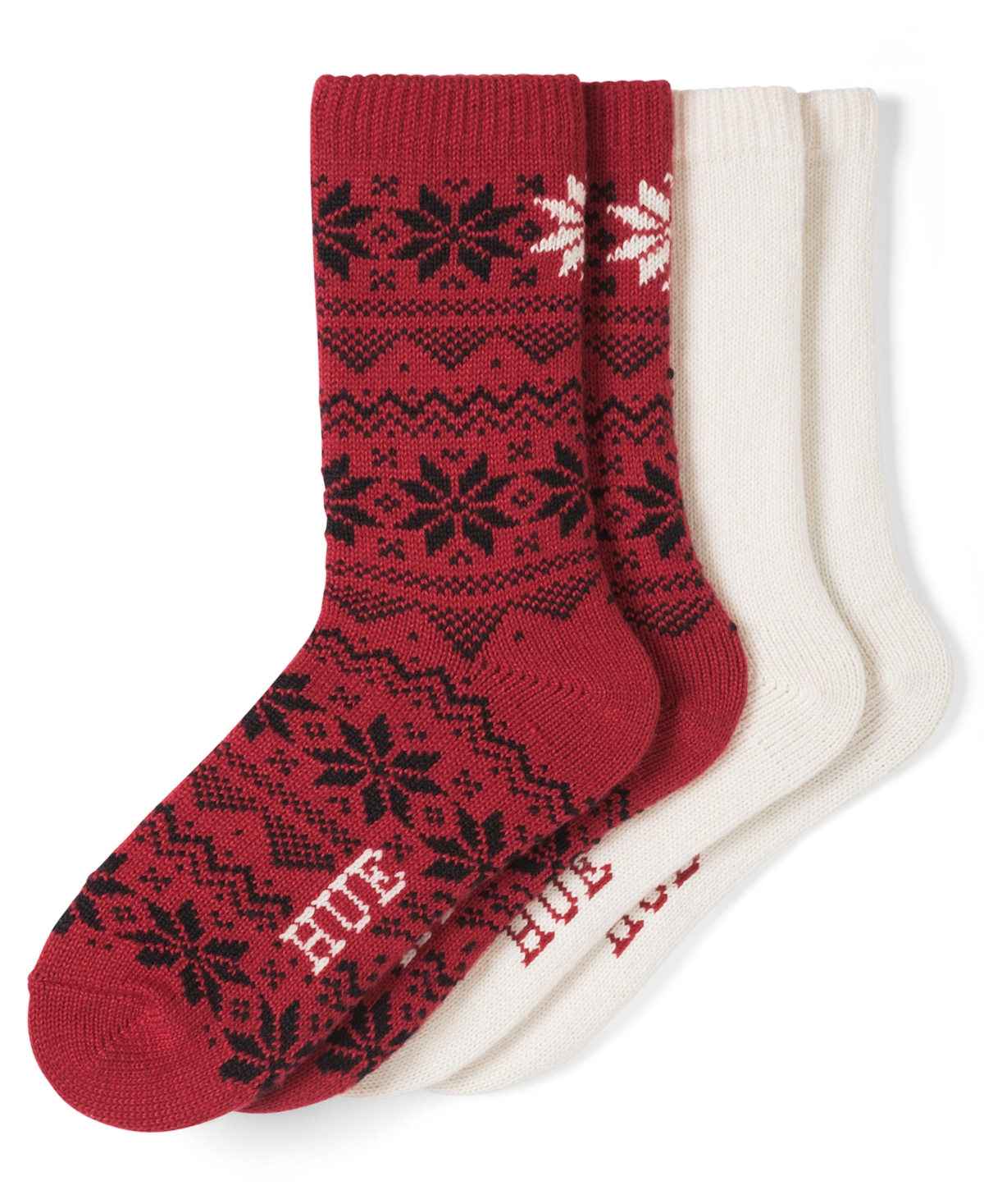 Hue Women's 2-pack Snowflake Crew Socks In Multi