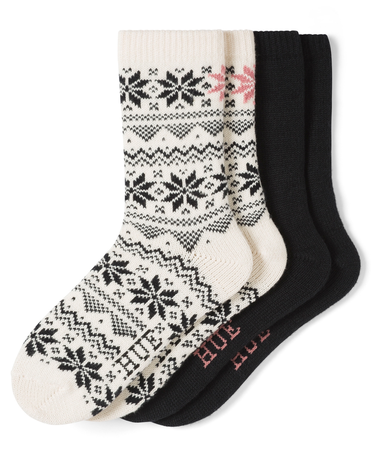 Hue Women's 2-pack Snowflake Crew Socks In Multi