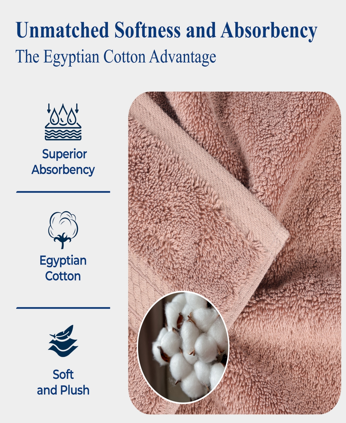 Superior Egyptian Cotton Bath Towel, Set Of 4 In Pink