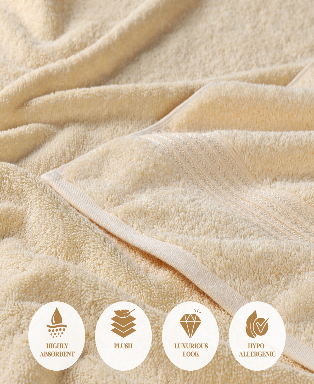 Superior Egyptian Cotton 12-pc. Towel Set In Neutral