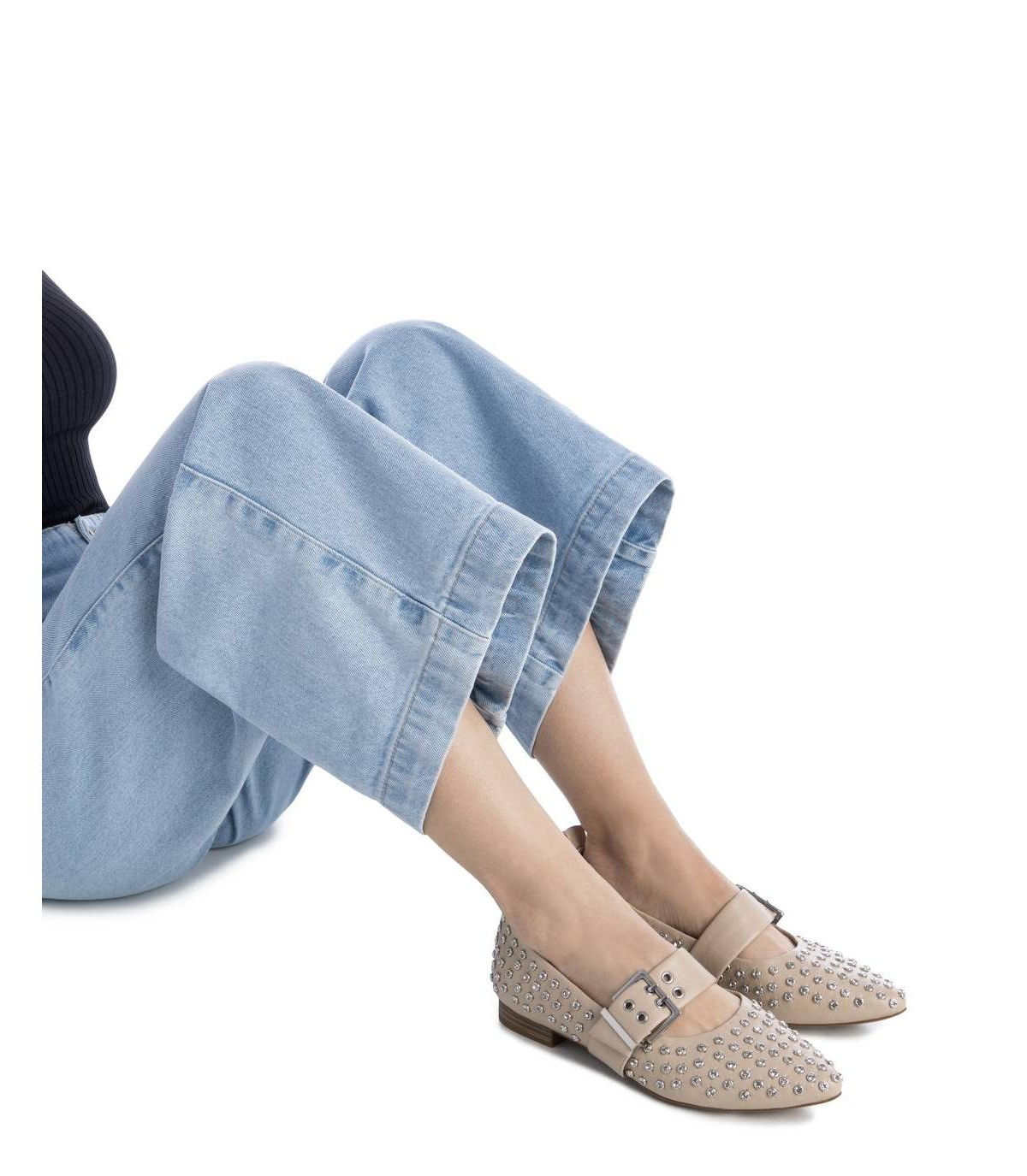 Women's Mary Jane Studded Ballet Flats By Xti