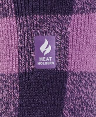 Girls' Toddler 10-6.5 Ella Plaid Slipper Socks