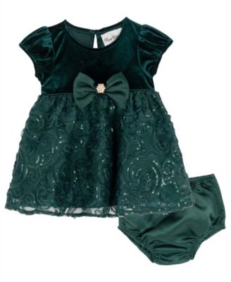Rare Editions - Baby Girls Soutache Social Dress