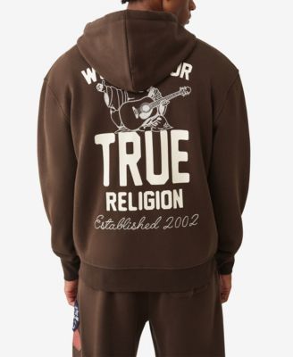 Men's Patch Vintage Zip Up Hoodie