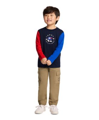 Tommy Hilfiger - Boys 2T-7 Crewneck T-Shirt