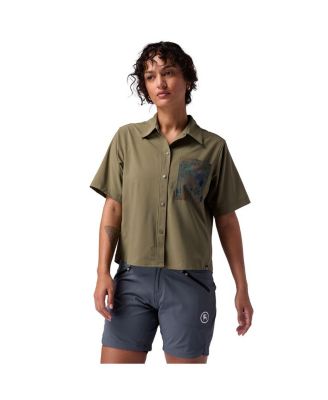 Women's Slickrock Short-Sleeve Button-Up Jersey Mountain Bike Top
