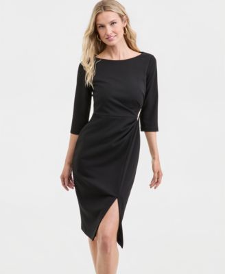 Women's Embellished Pleated-Side Dress